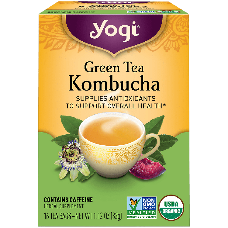 YOGI TEA GREEN TEA KOMBUCHA 16 EA